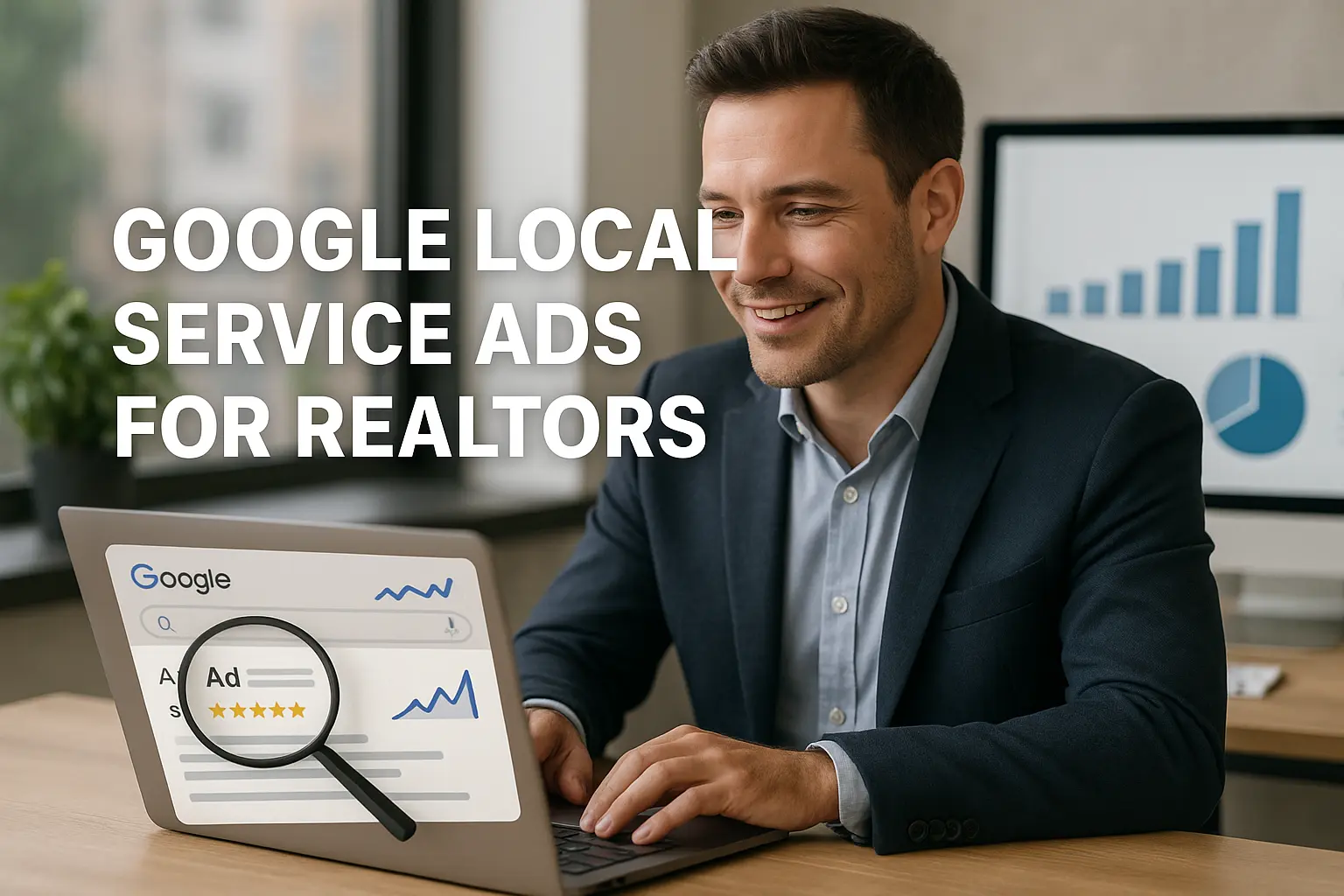 Realtor using Google Local Service Ads dashboard